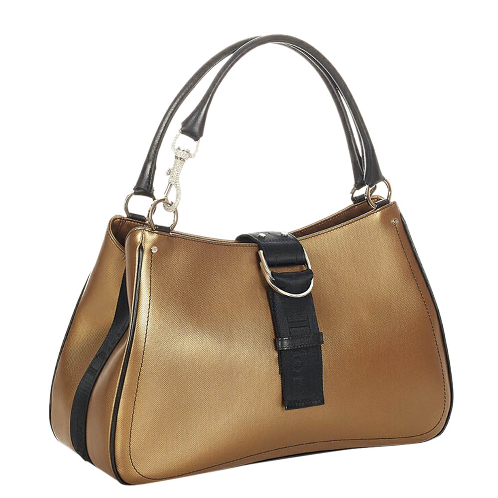 

Dior Brown Coated Canvas Shoulder Bag