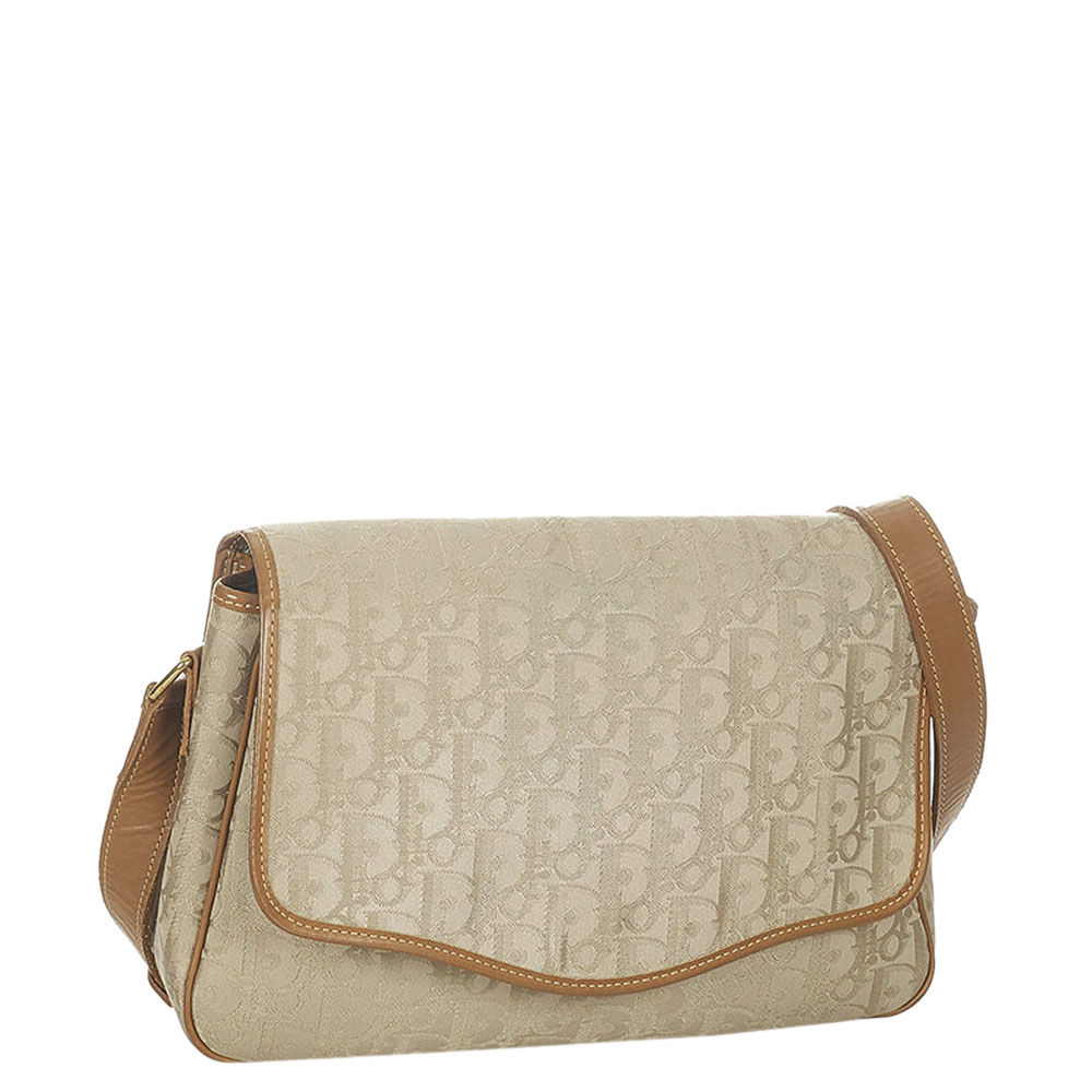

Dior Beige Oblique Canvas Vintage Crossbody Bag