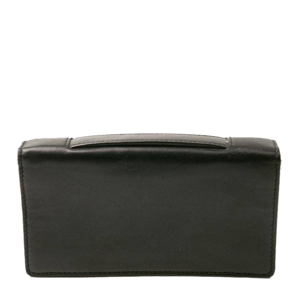 

Dior Black Leather Tarot Clutch Bag