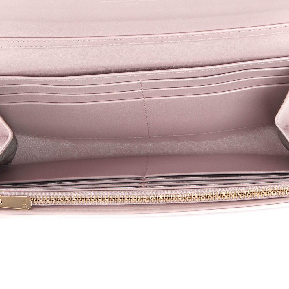 

Dior Pink Cannage Leather Lady Dior Wallet on Chain