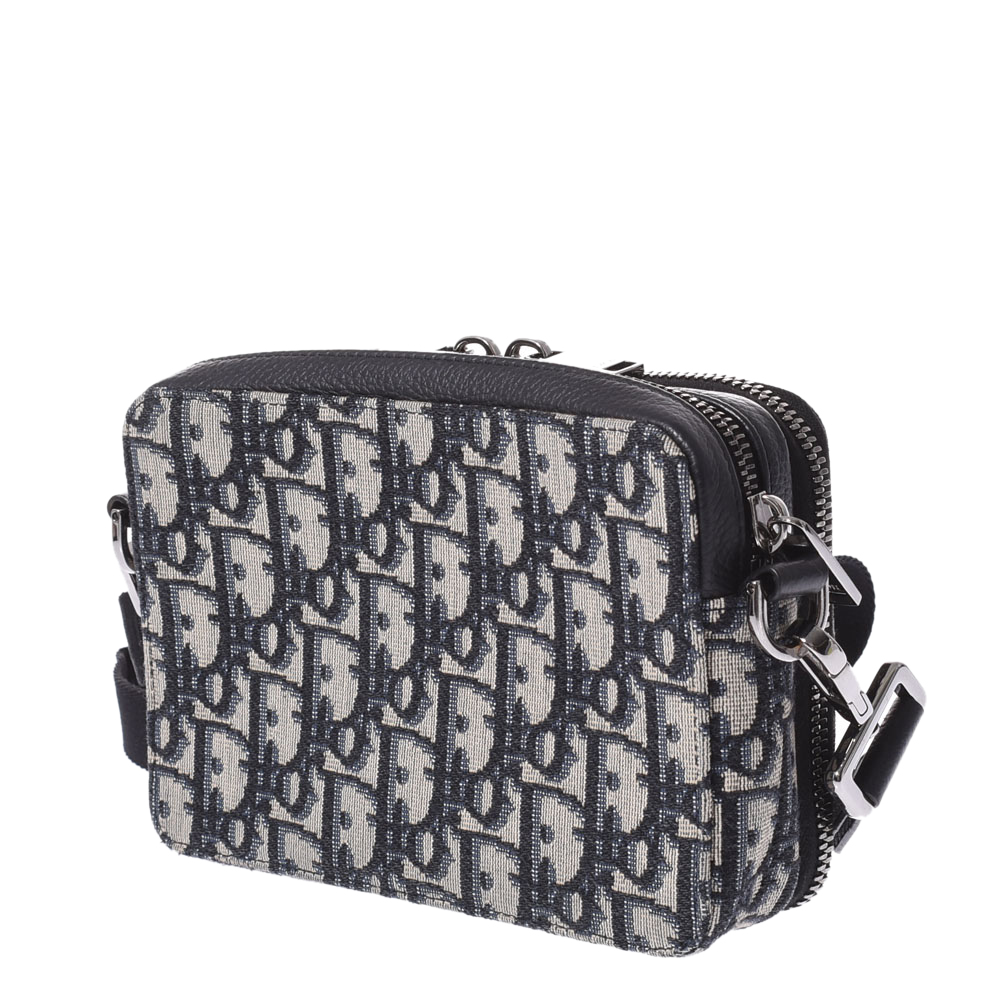 

Dior Blue Oblique Canvas crossbody bag, Navy blue