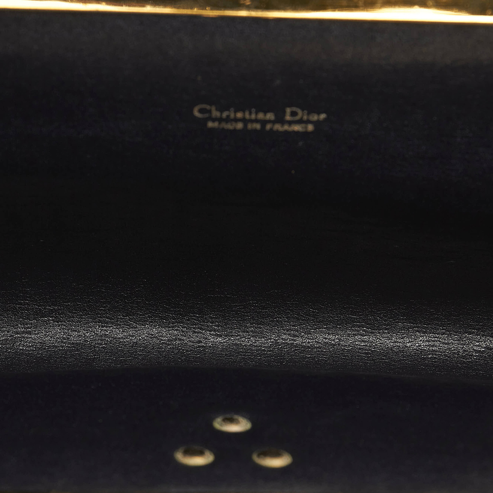 

Dior Blue Oblique Canvas Vintage Clutch, Beige