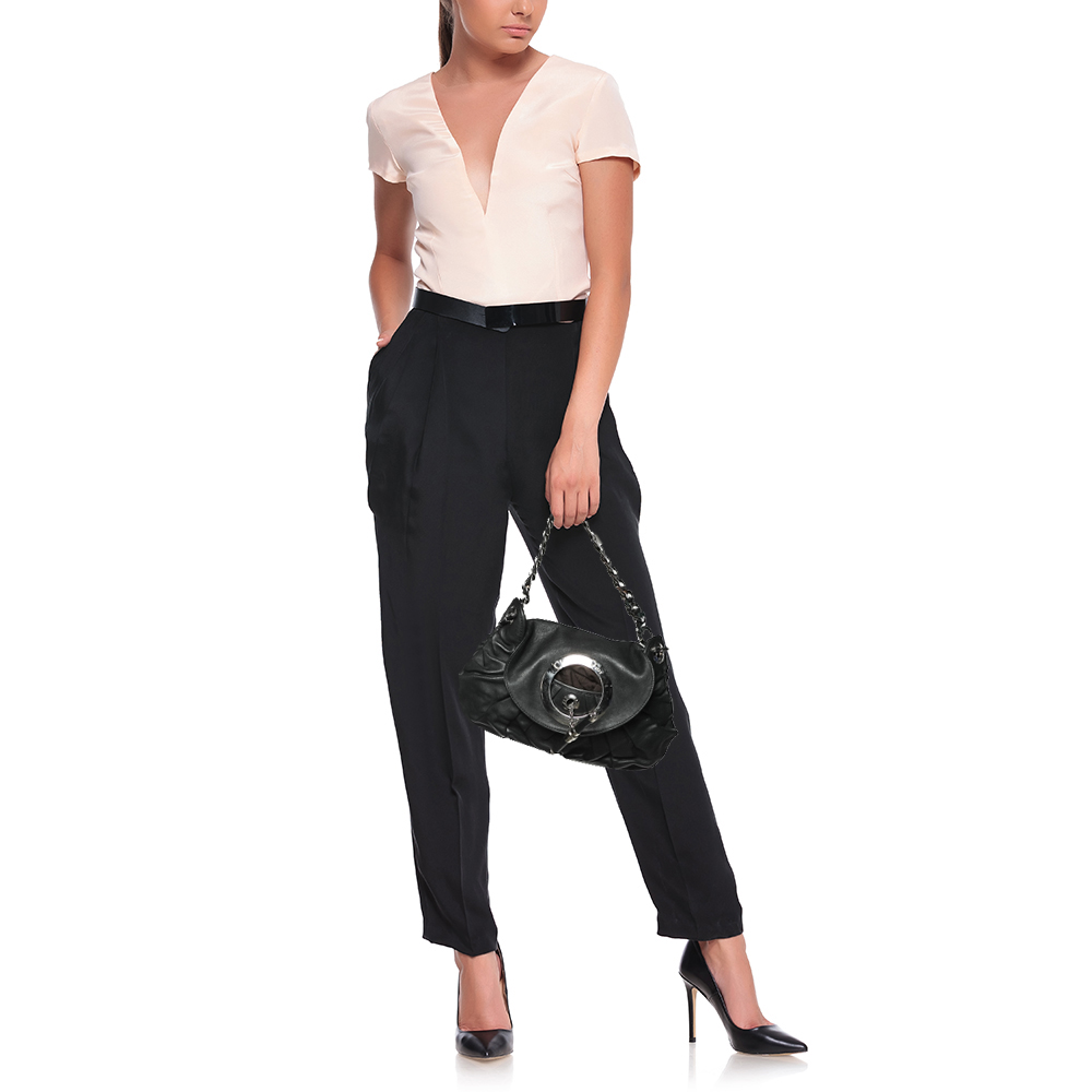 

Dior Black Leather Jazz Club Shoulder Bag