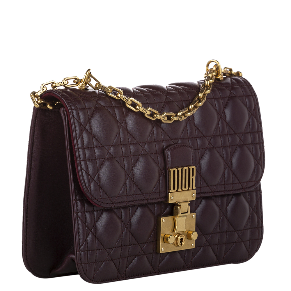 

Dior Burgundy Leather DiorAddict Flap Bag