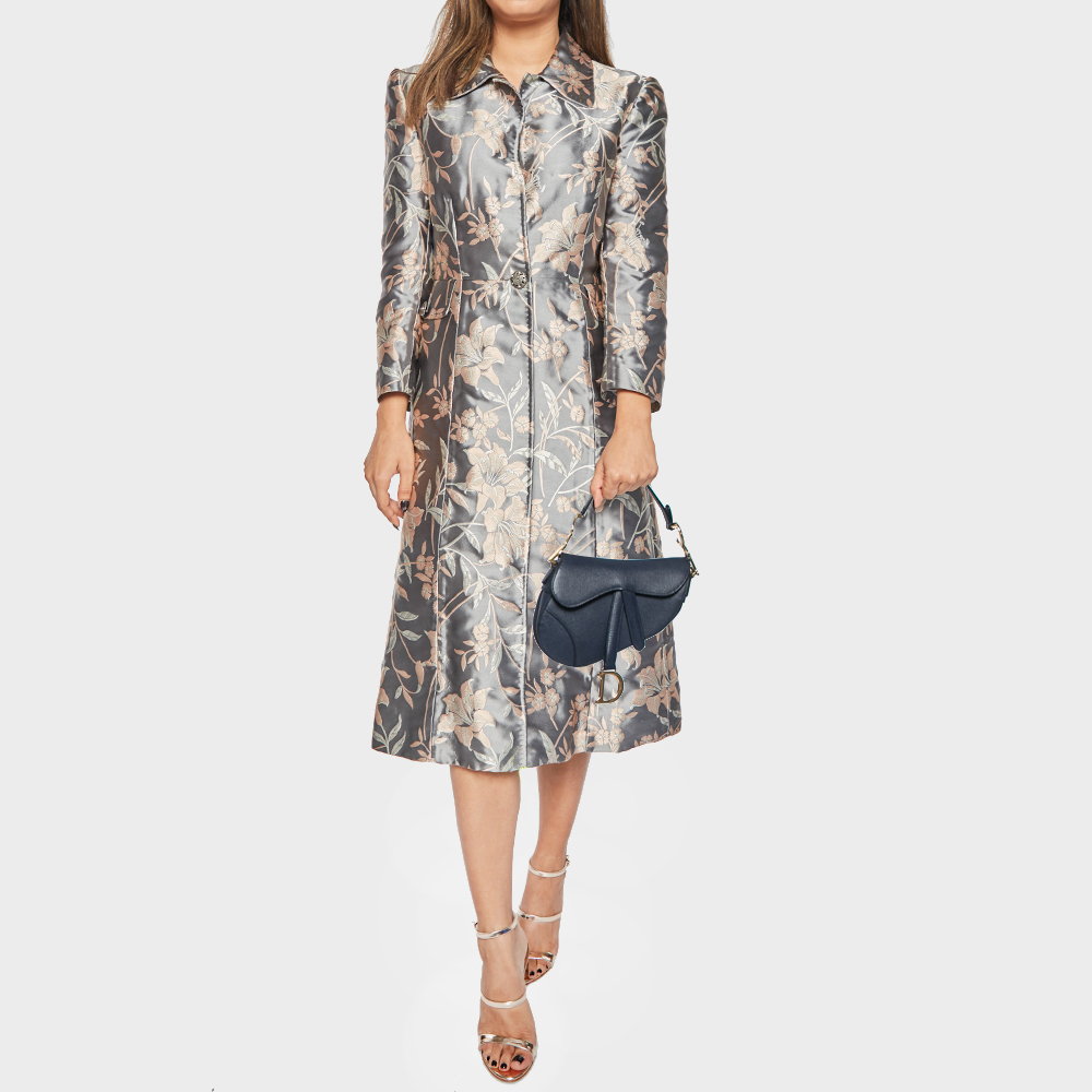 

Dior Navy Blue Leather Mini Saddle Bag