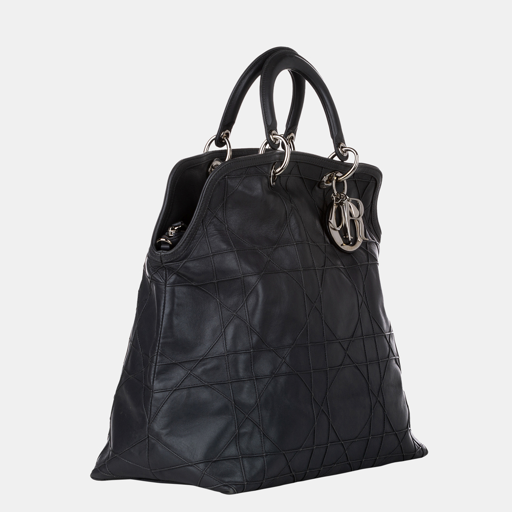 

Dior Black Leather Granville Tote Bag