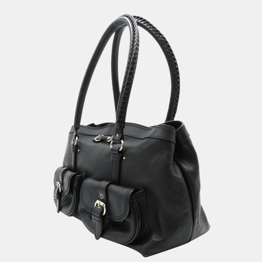 

Dior Black Leather Vintage Shoulder Bag