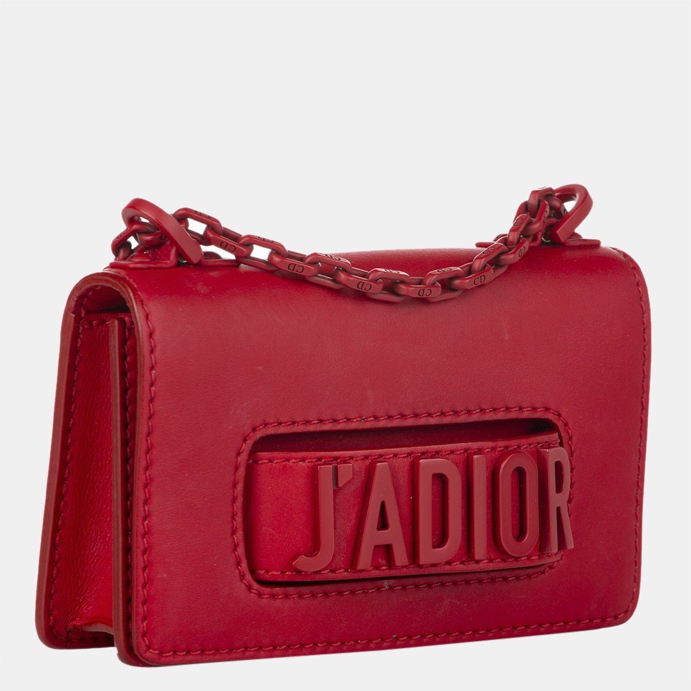 

Dior Red JaDior Chain Flap Bag