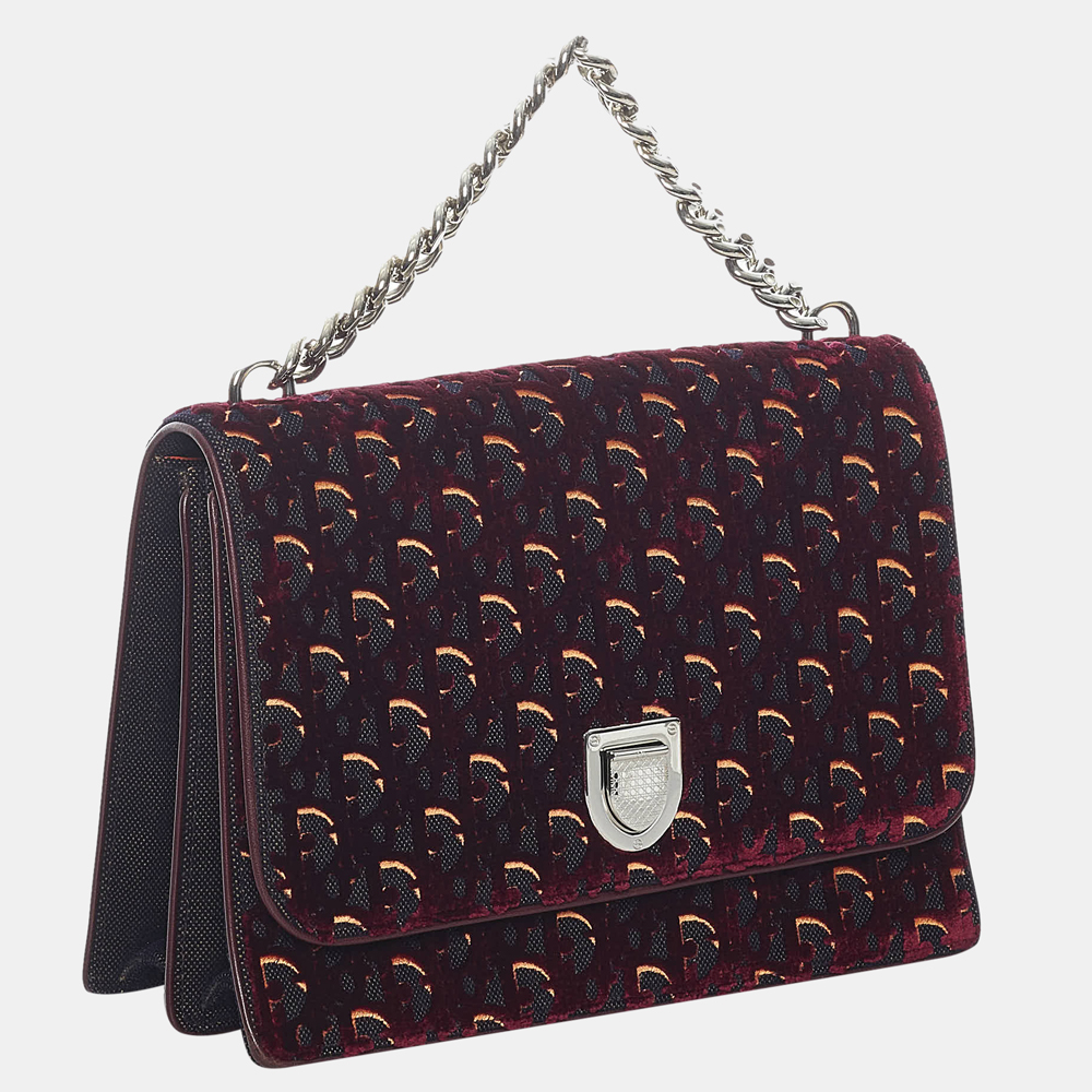 

Dior Multi/Red Diorama Velvet Satchel, Multicolor