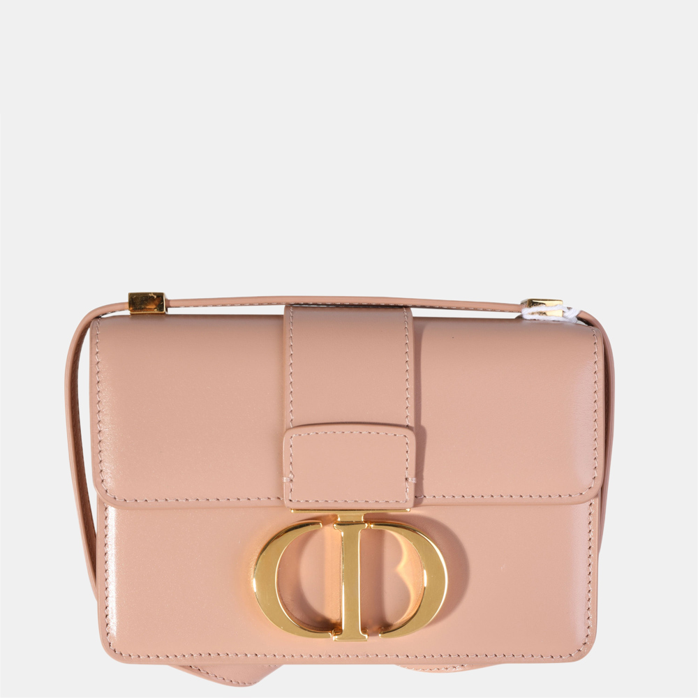 Click to view more detailed imagery on our partner's website Pre-owned Dior Pink Leather 30 Montaigne Micro Bag