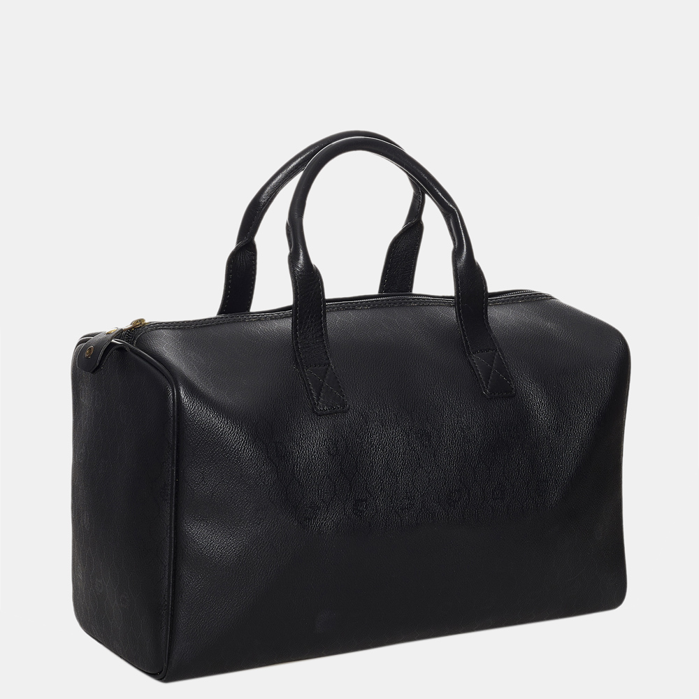 

Dior Black Leather Boston Bag