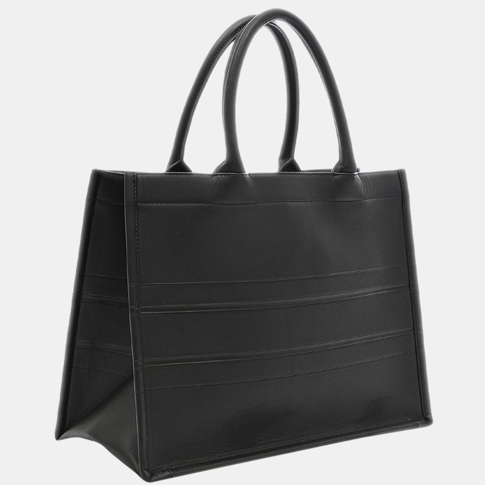 

Christian Dior Black Leather Small Dior Book Tote Bag