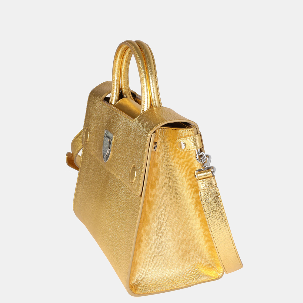 

Dior Radiant Gold Goatskin Leather Medium Diorever Bag