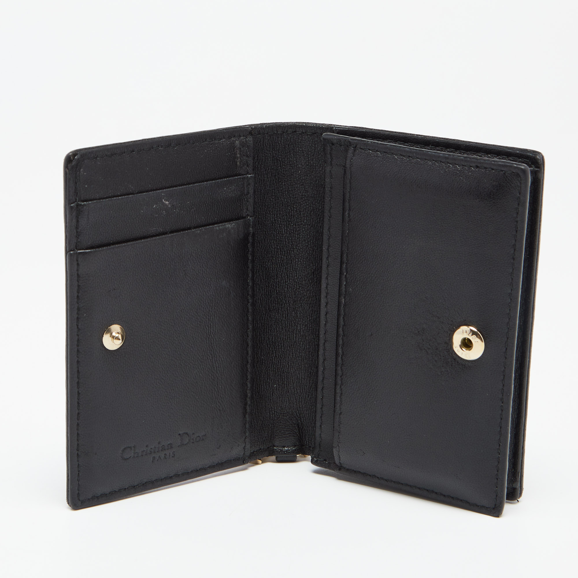 

Dior Black Cannage Leather Mini Lady Dior Card Case
