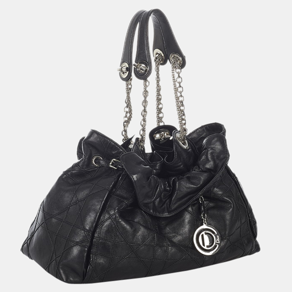 

Dior Black Cannage Leather Le Trente Shoulder Bag