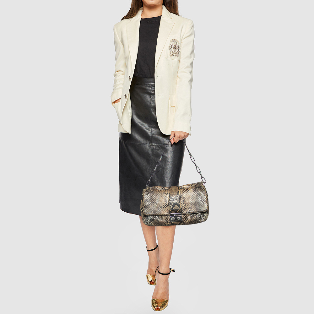 

Dior Multicolor Python Leather Miss Dior Shoulder Bag