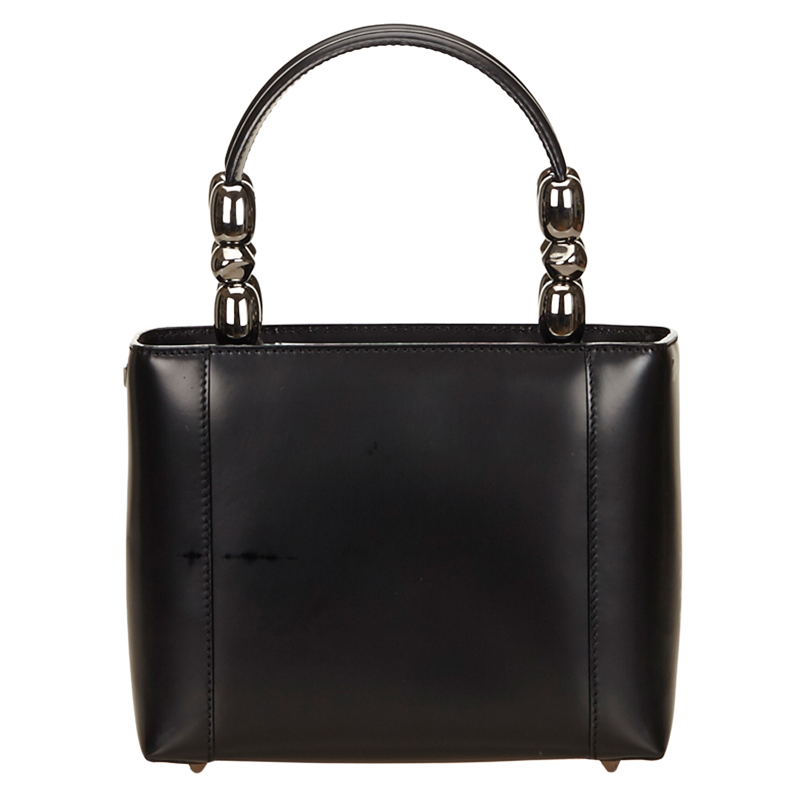 مملوكة مسبقًا Dior Black Leather Malice Tote Bag