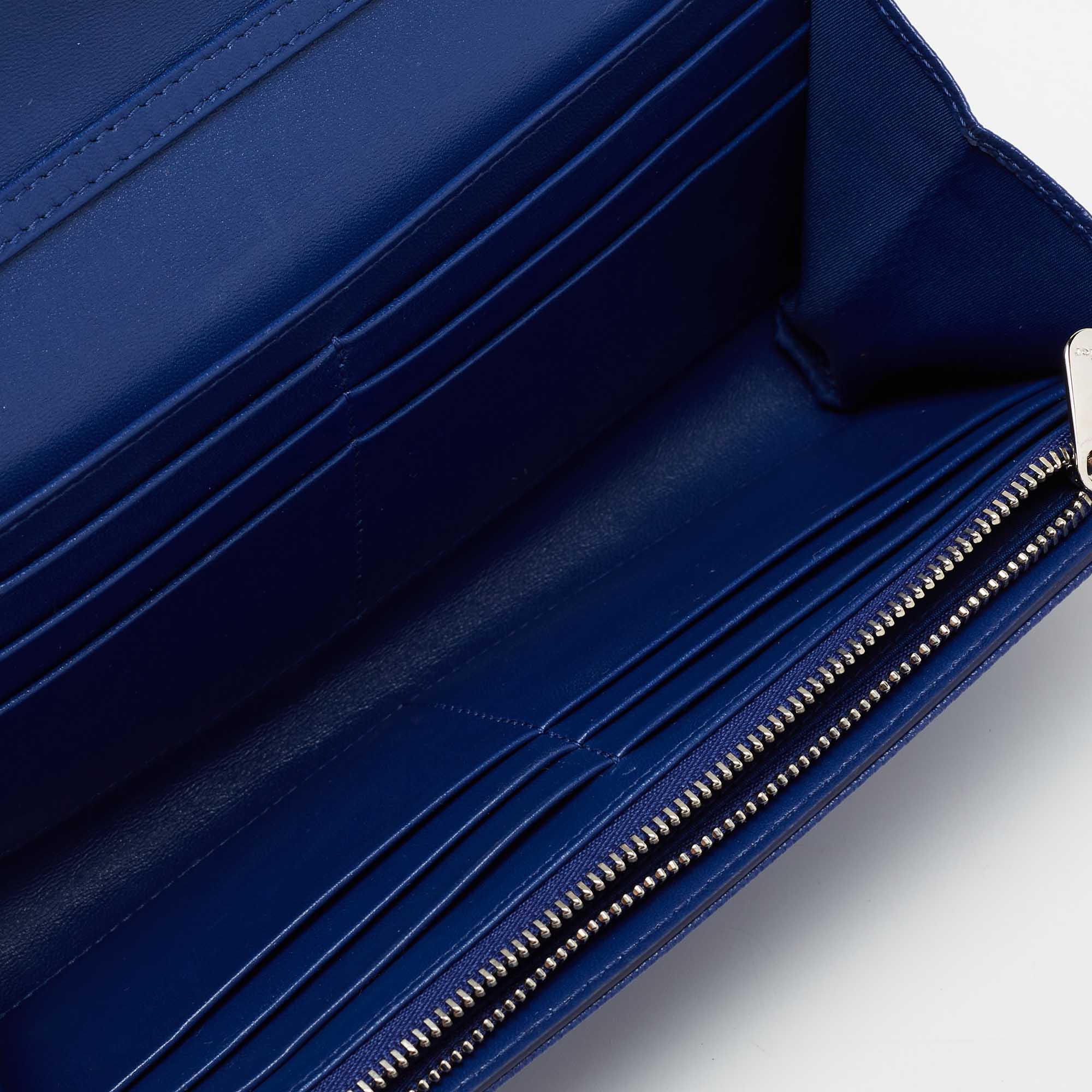 

Dior Blue Leather Diorama Wallet on Chain