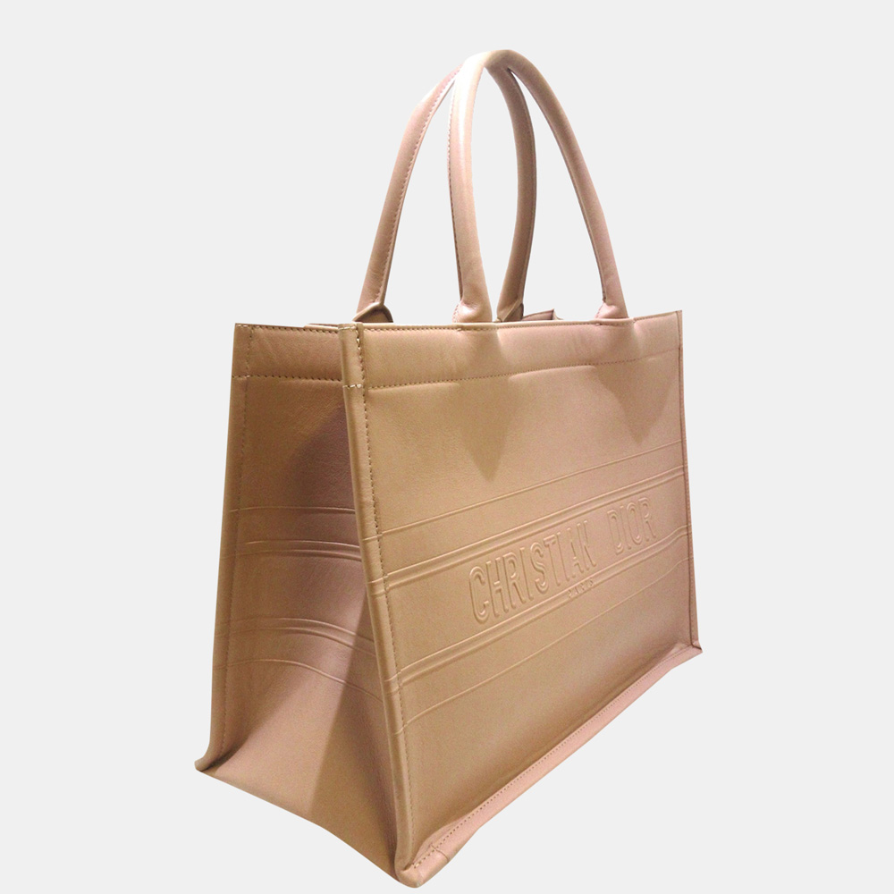 

Dior Pink Book Leather Tote Bag