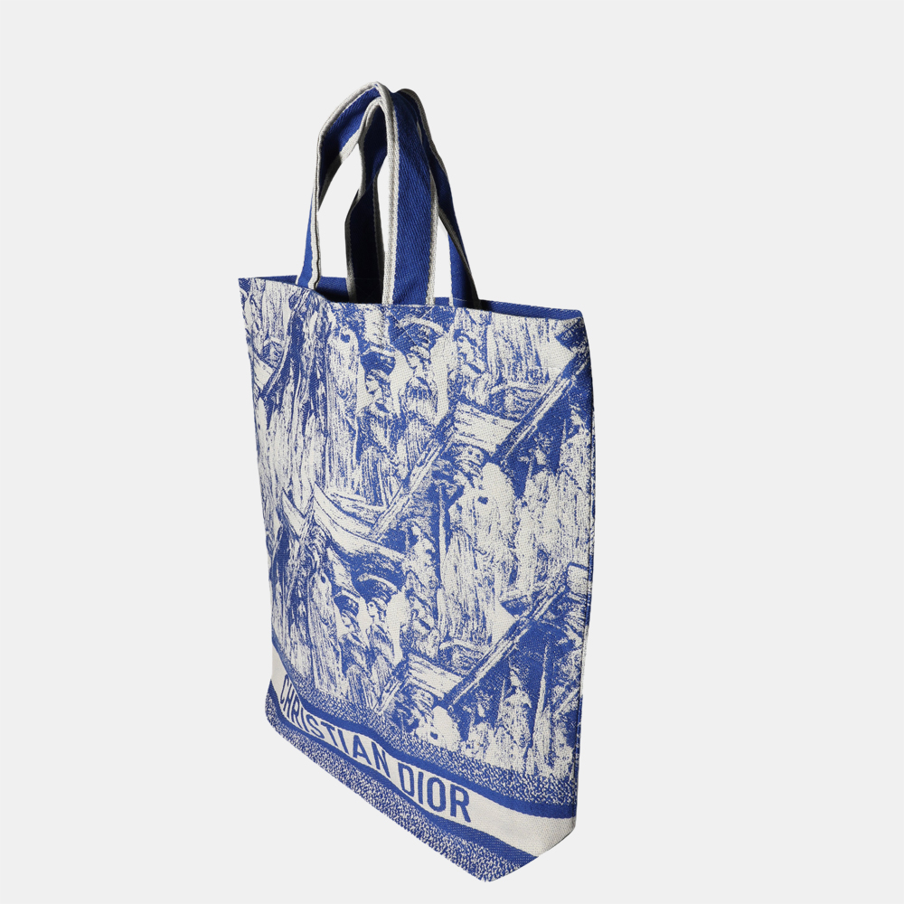

Dior Blue Cruise 2022 Print Canvas Tote Bag