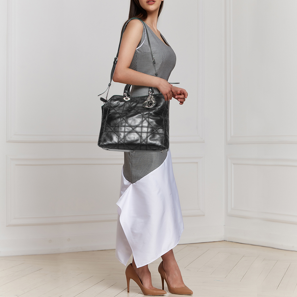 

Dior Black Quilted Leather Granville Tote