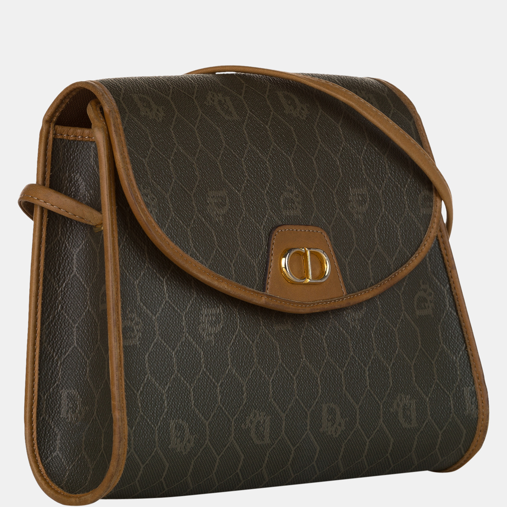 

Dior Brown Honeycomb Crossbody Bag