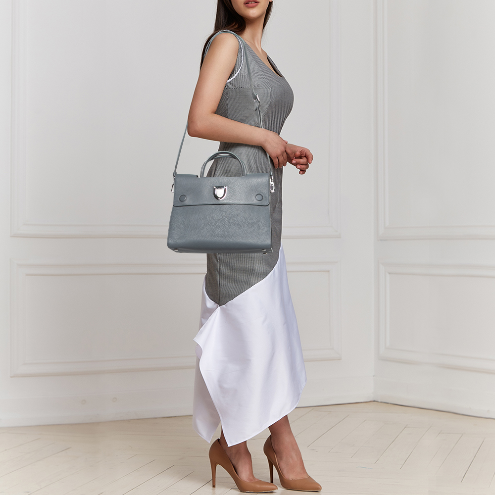 

Dior Grey Leather Medium Diorever Tote