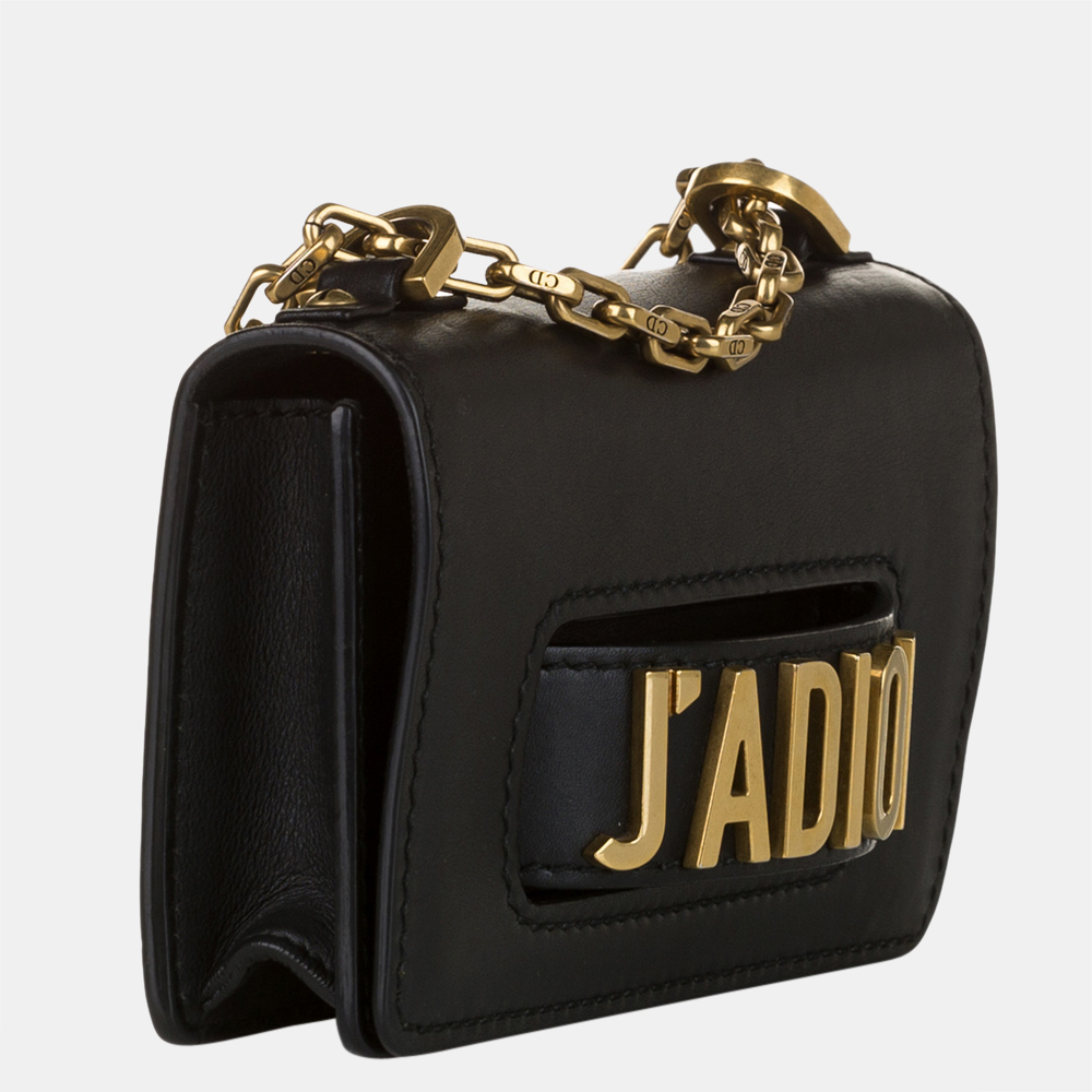 

Dior Black/Gold JaDior Chain Leather Flap Bag