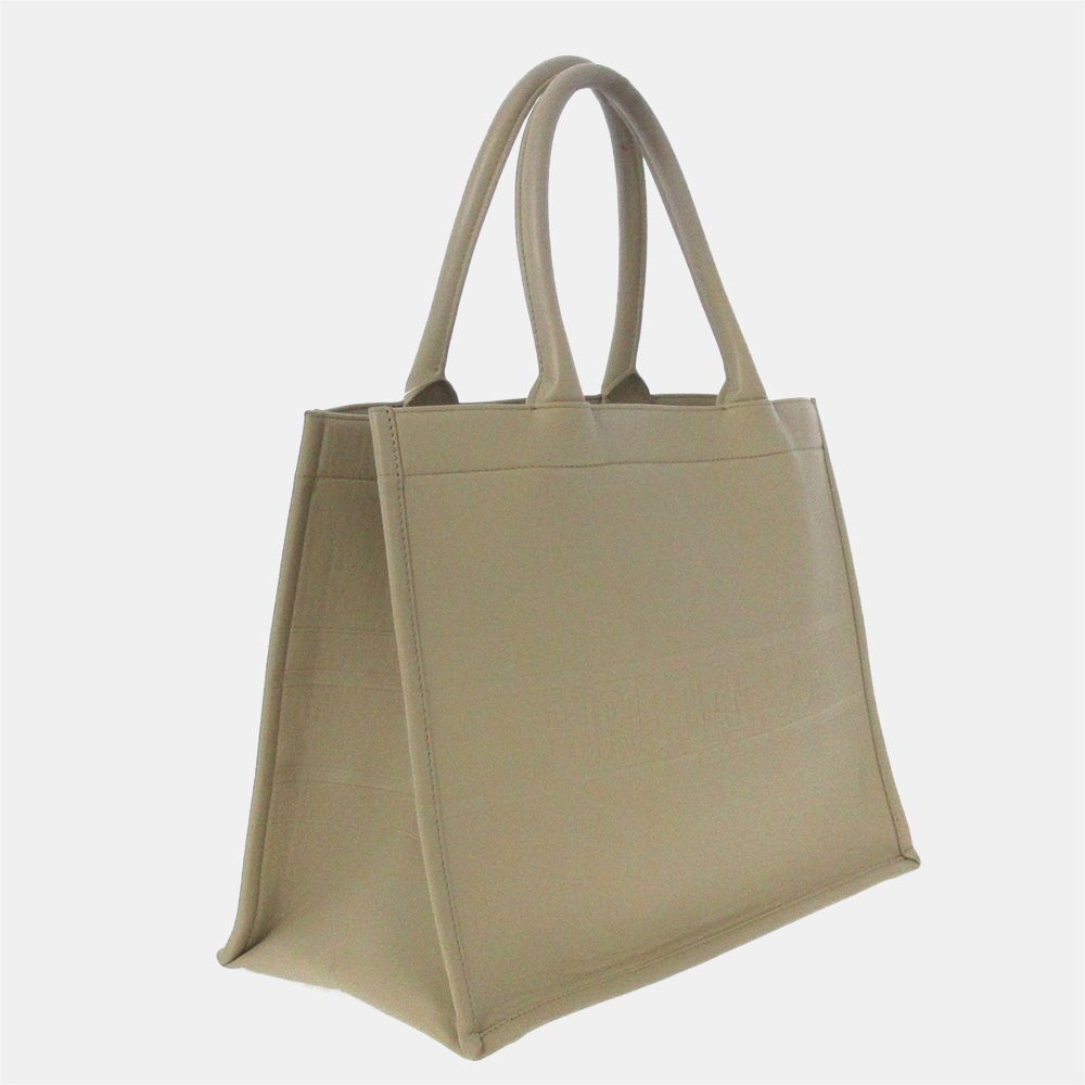 

Dior Beige/Brown Book Leather Tote Bag