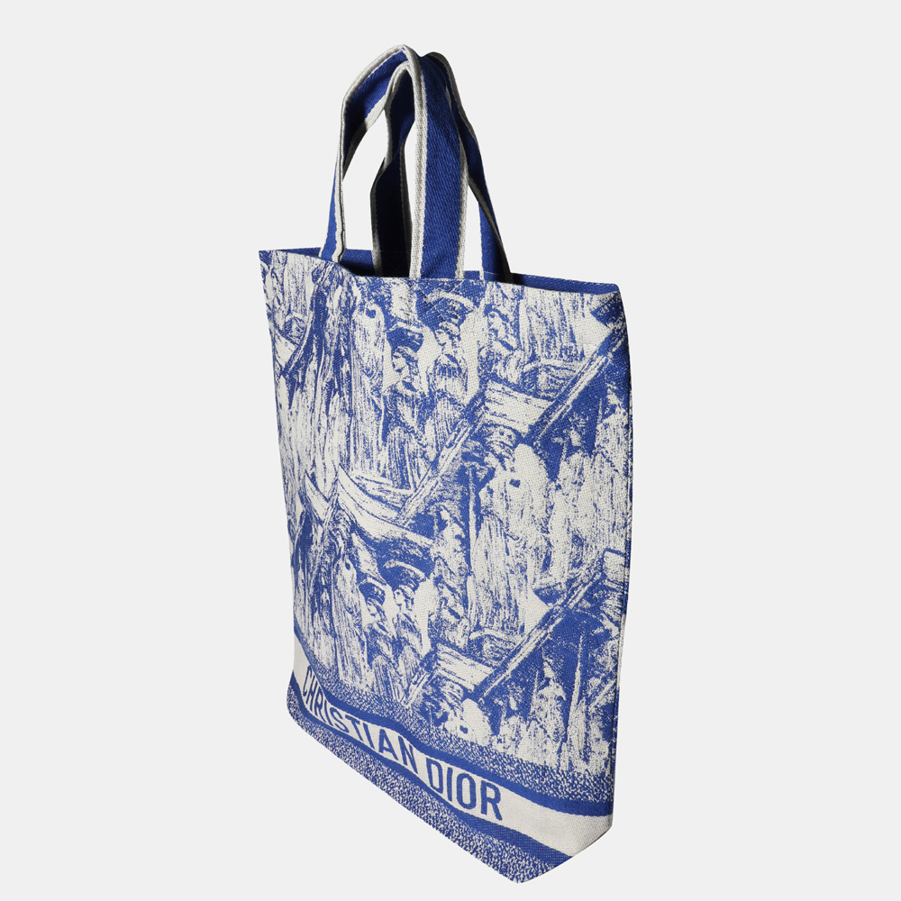 

Dior Blue Cruise 2022 Print Canvas Tote Bag