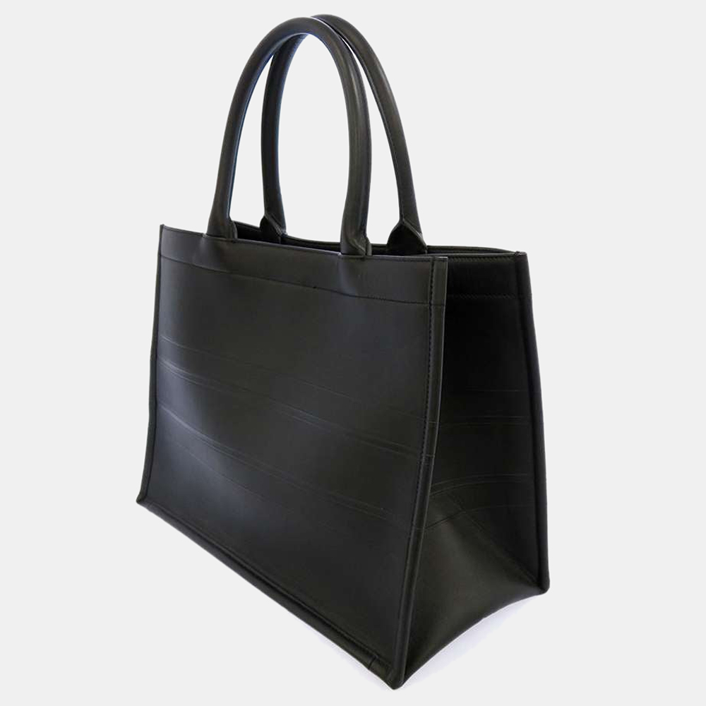 

Dior Black Leather Oblique Large Book Tote bag