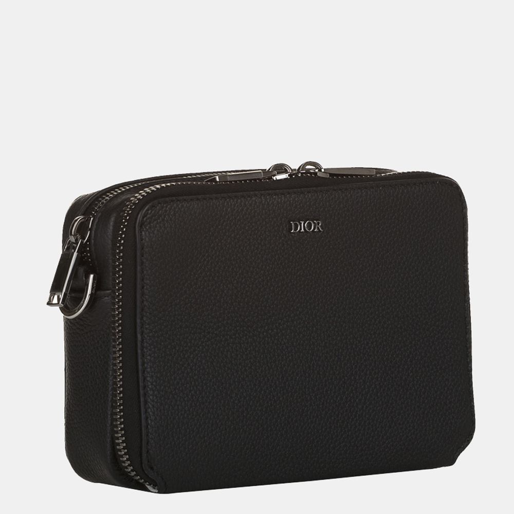 

Dior Black Double Zip Crossbody Pouch