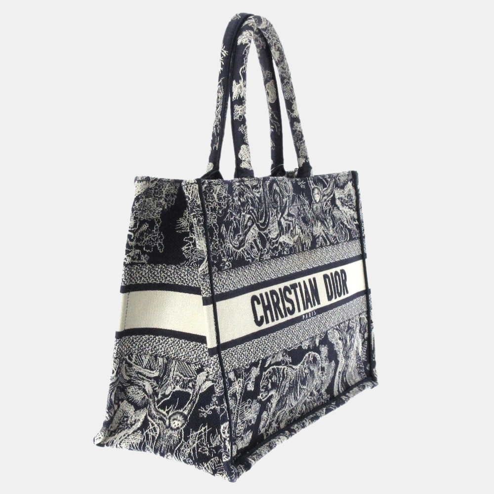 

Dior Black Toile de Jouy Book Tote Bag