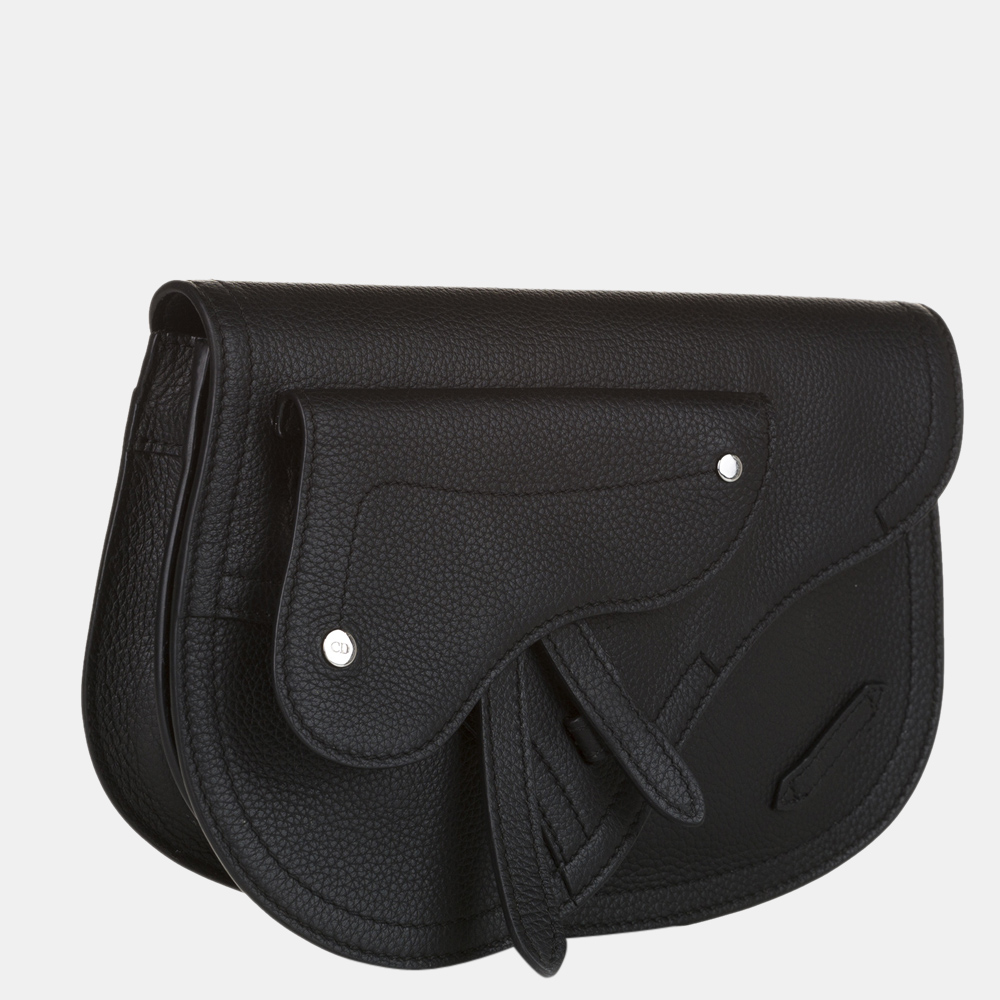 

Dior Black Saddle Leather Crossbody Bag