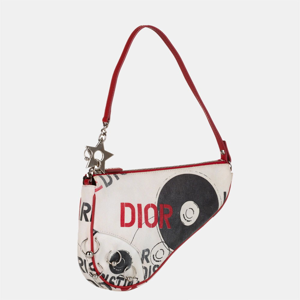 

Dior White Hardcore Saddle Bag