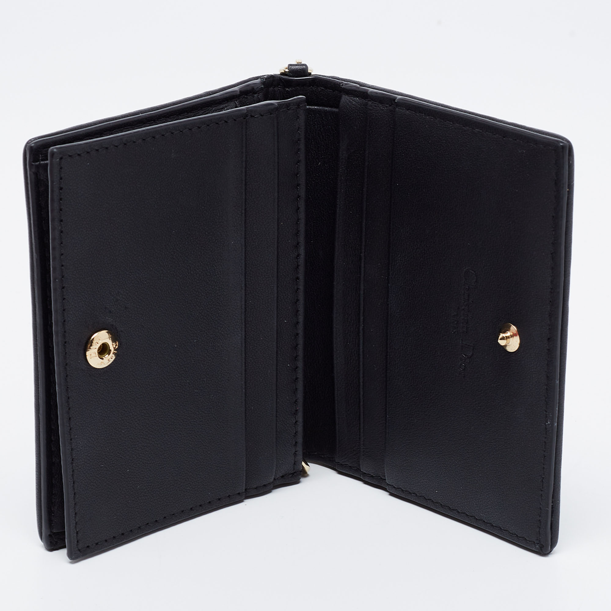 

Dior Black Cannage Leather Lady Dior Flap Card Holder