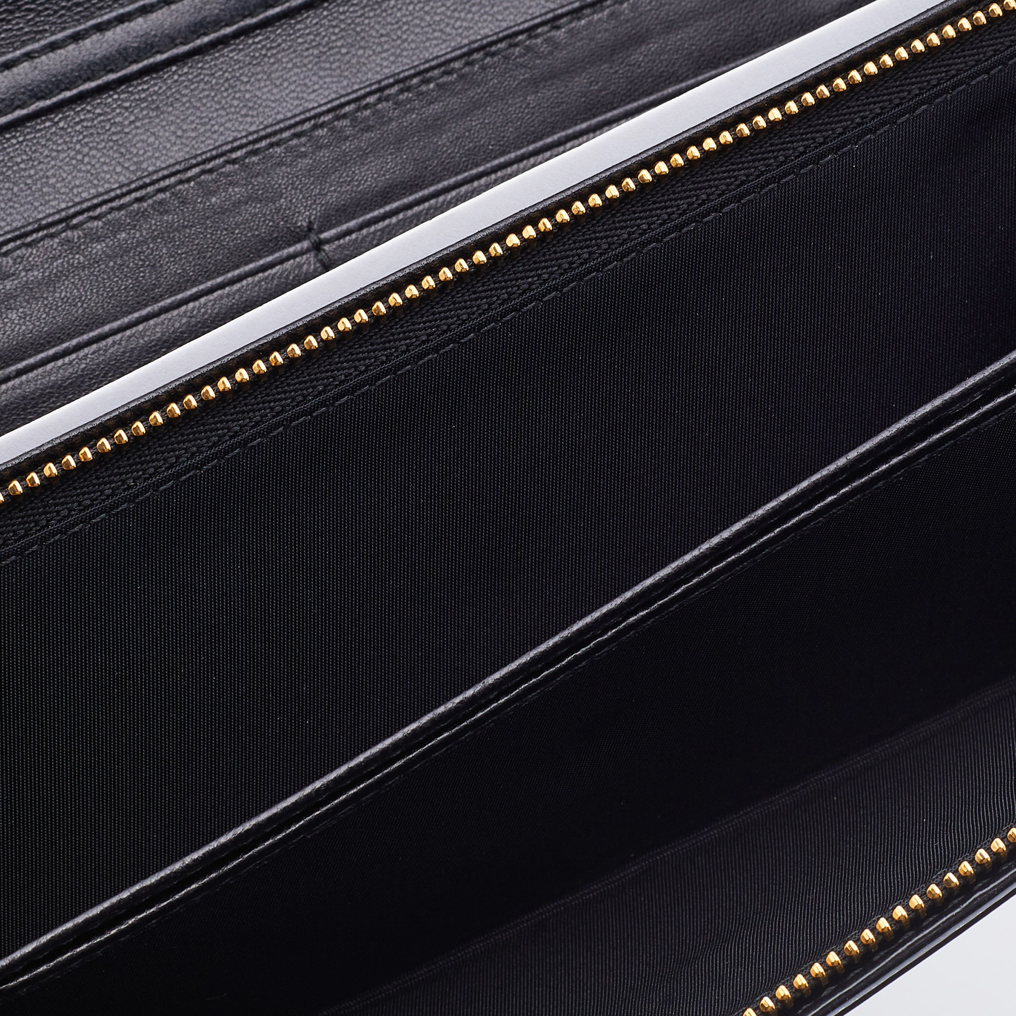 

Dior Black Cannage Patent Leather Lady Dior Wallet