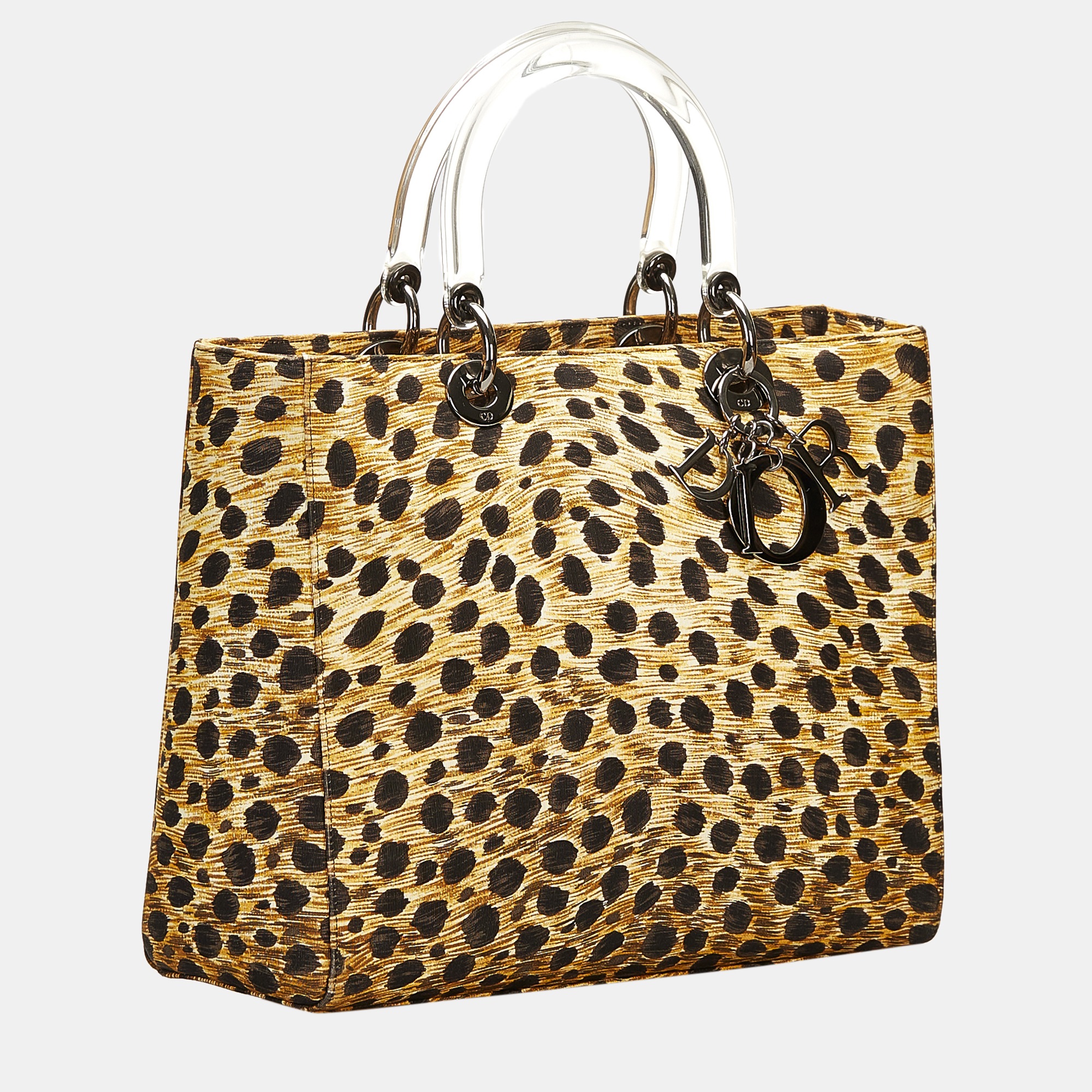

Dior Brown Leopard Print Canvas Lady Dior