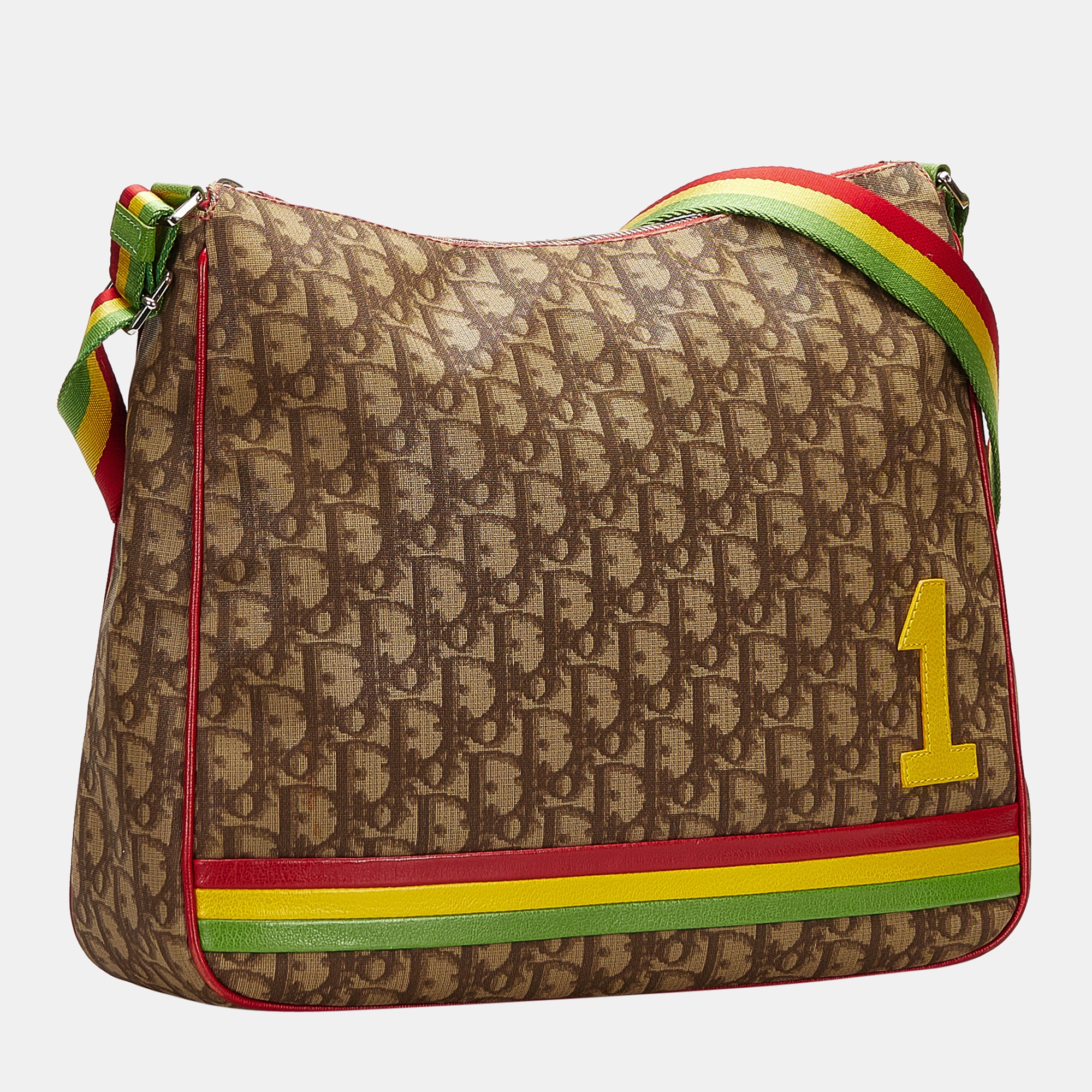 

Dior Brown Diorissimo Rasta Crossbody Bag