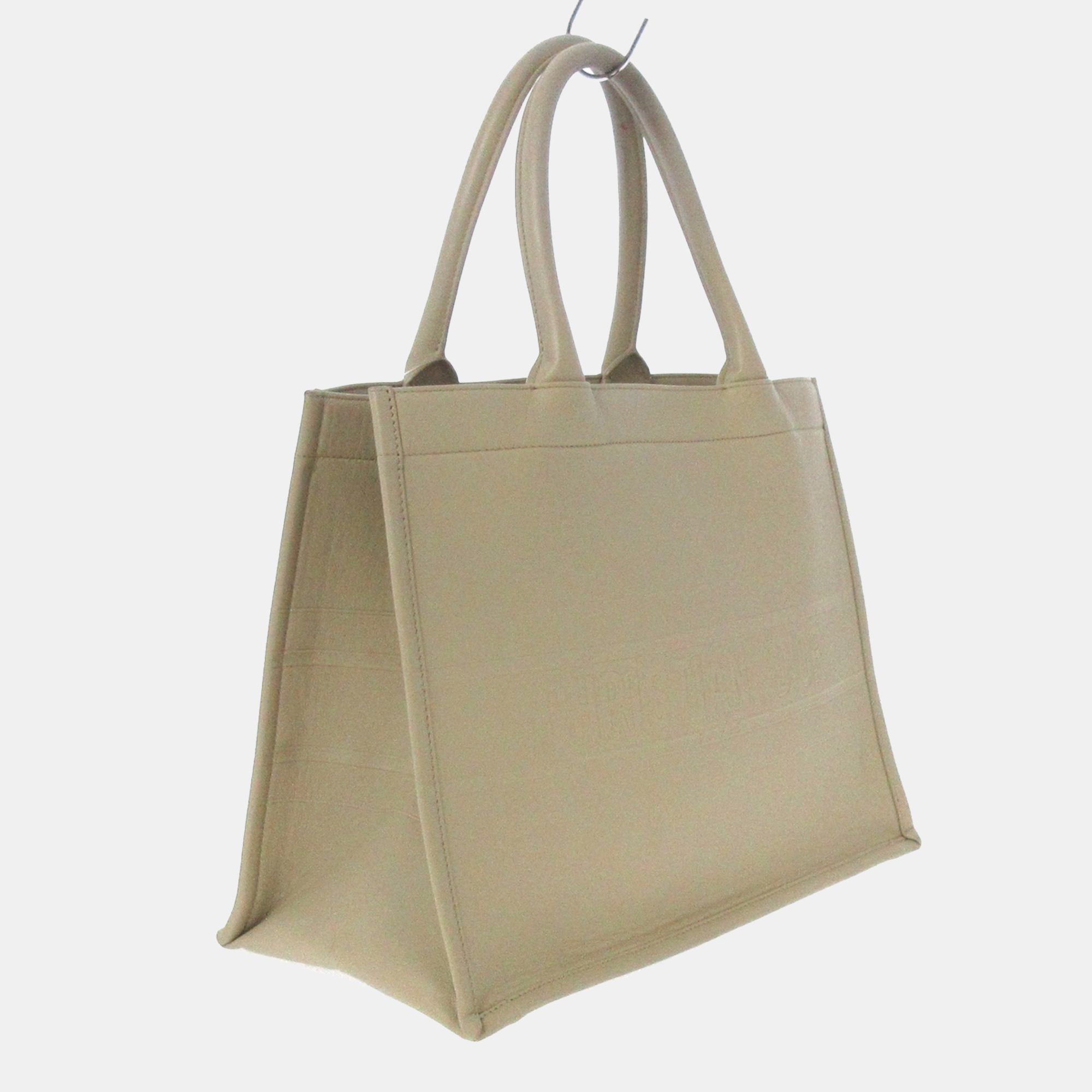 

Dior Beige Leather Book Tote Bag