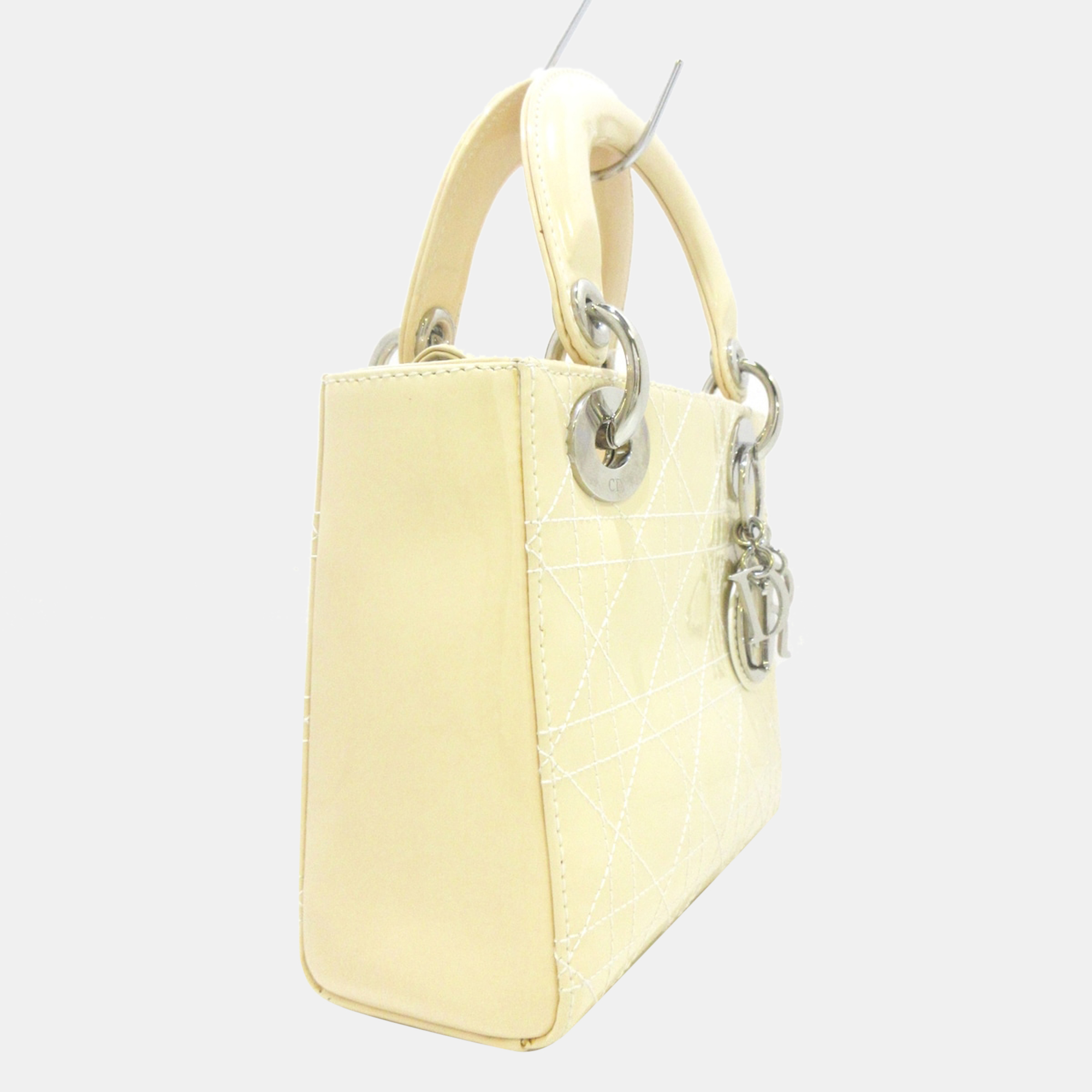 

Dior Cream Leather Lady Dior Bag