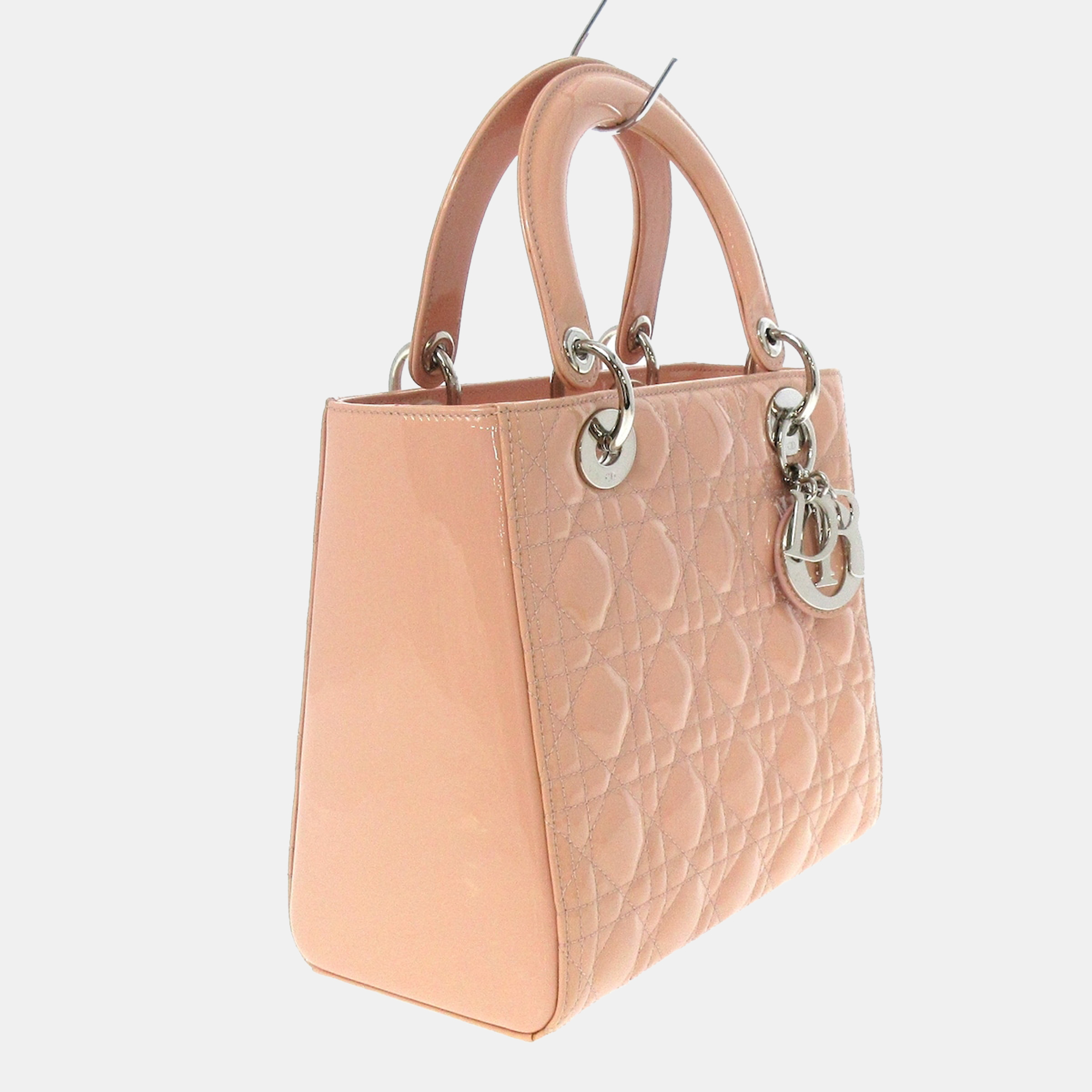 

Dior Pink Patent leather Lady Dior Bag
