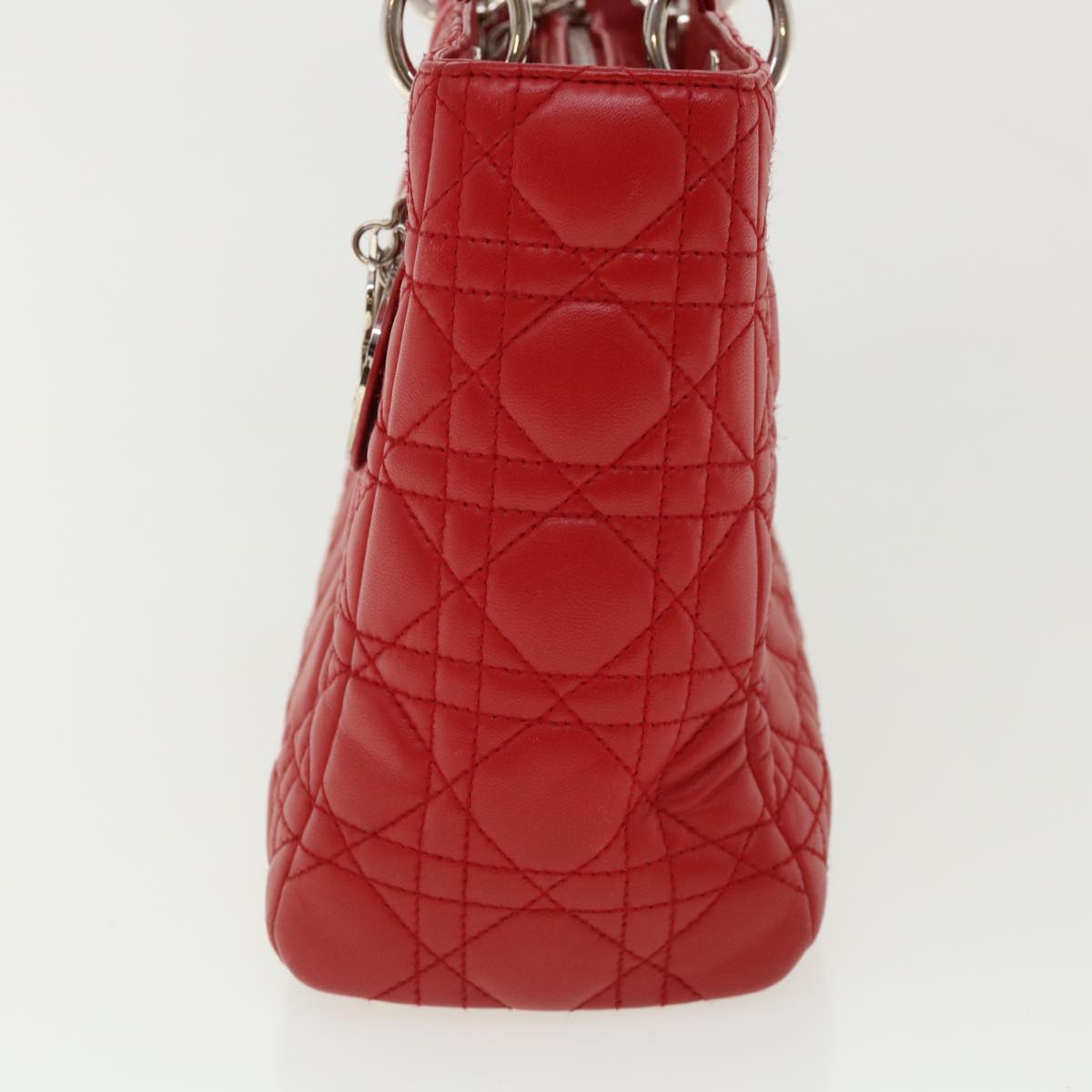 

Dior Red Cannage leather Lady Dior Bag