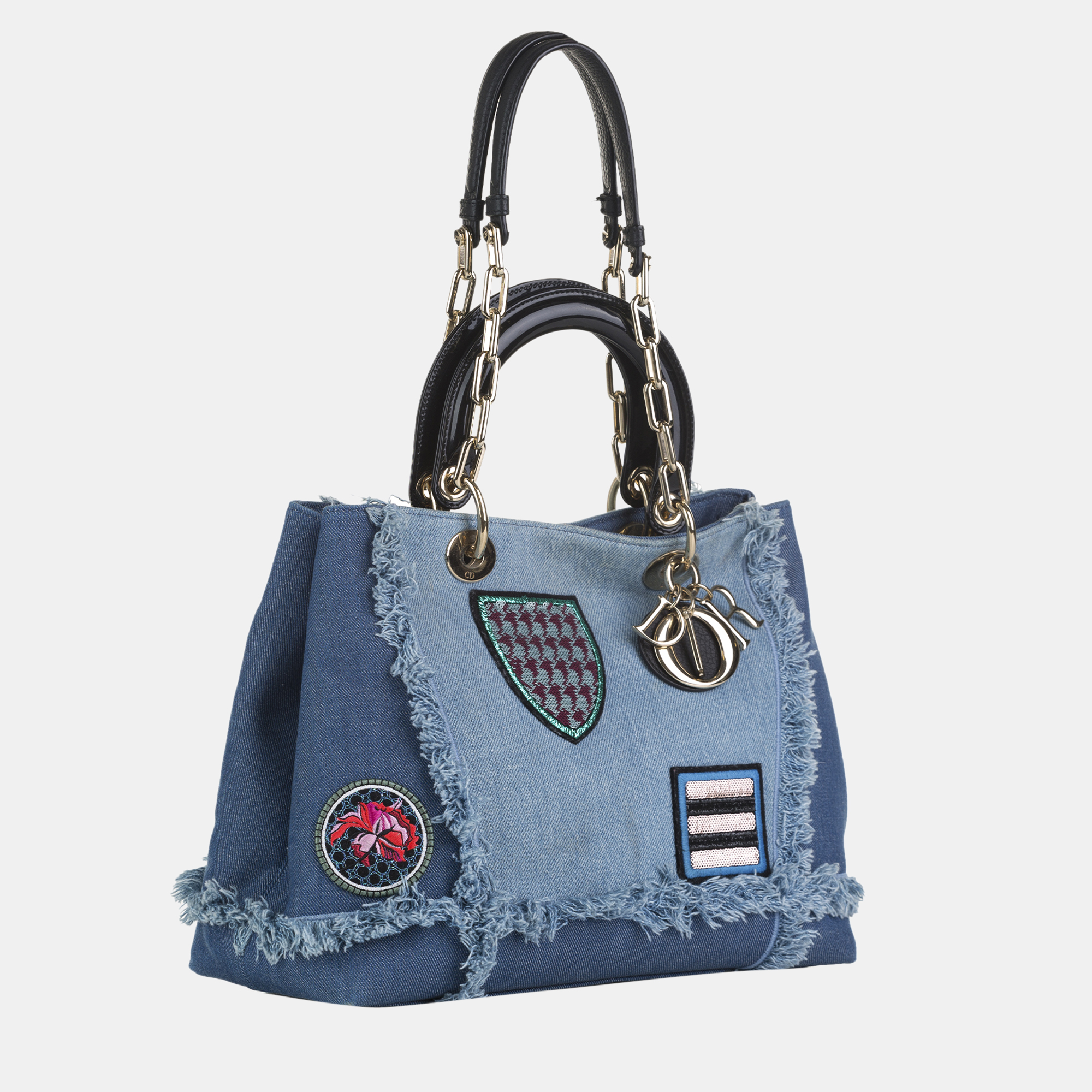 

Dior Blue D-Light Denim Bag