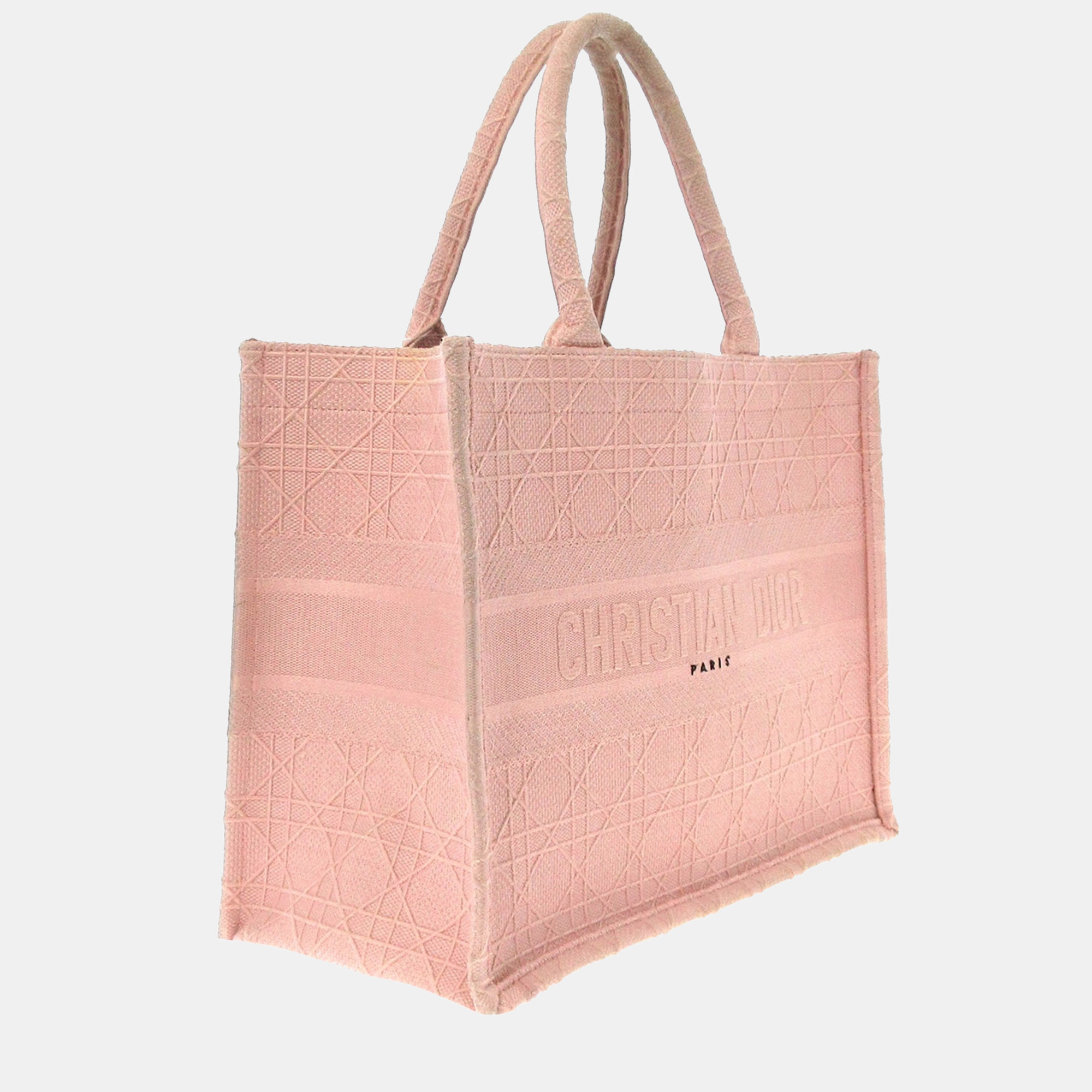 

Dior Pink Medium Cannage Book Tote