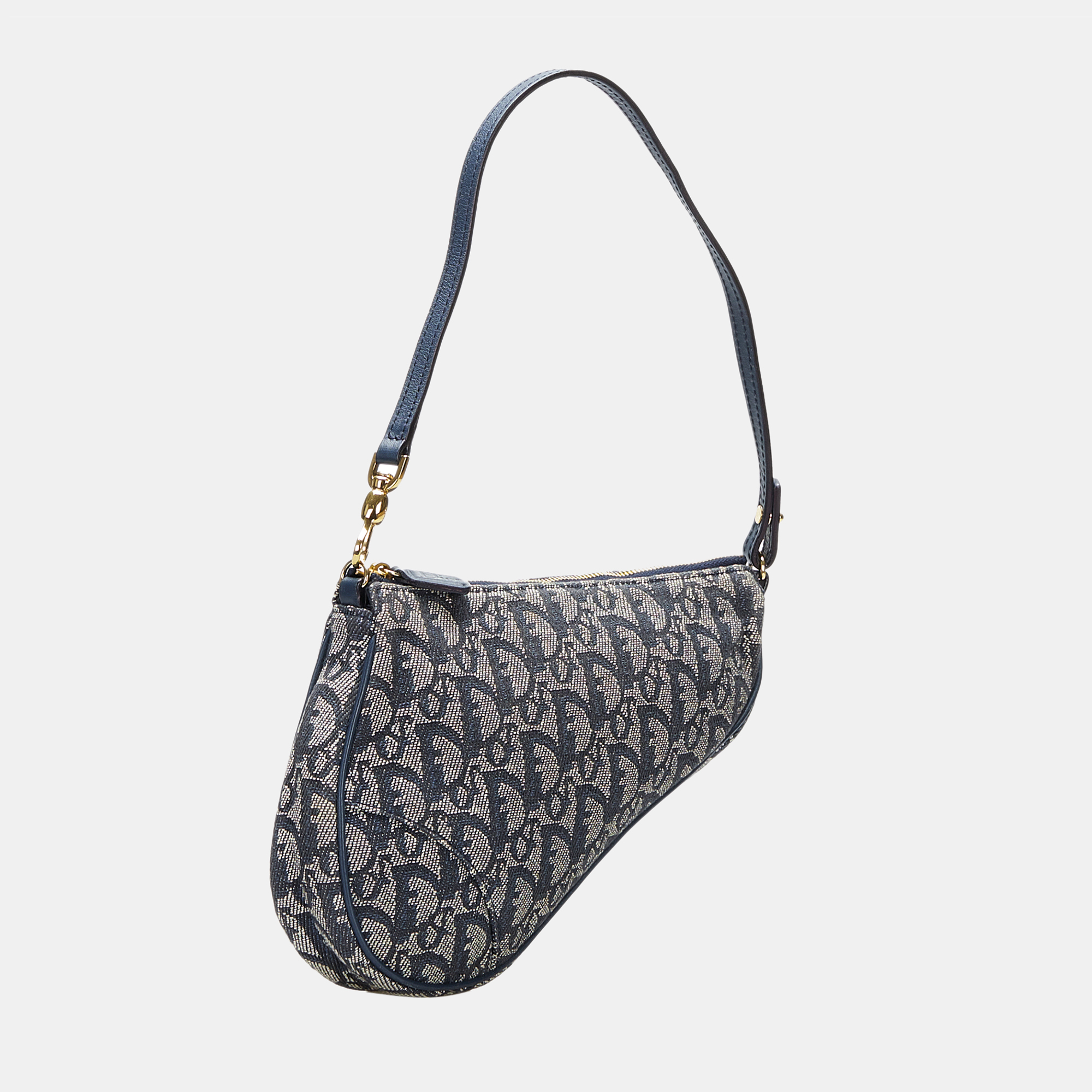 

Dior Blue Oblique Canvas Mini Saddle