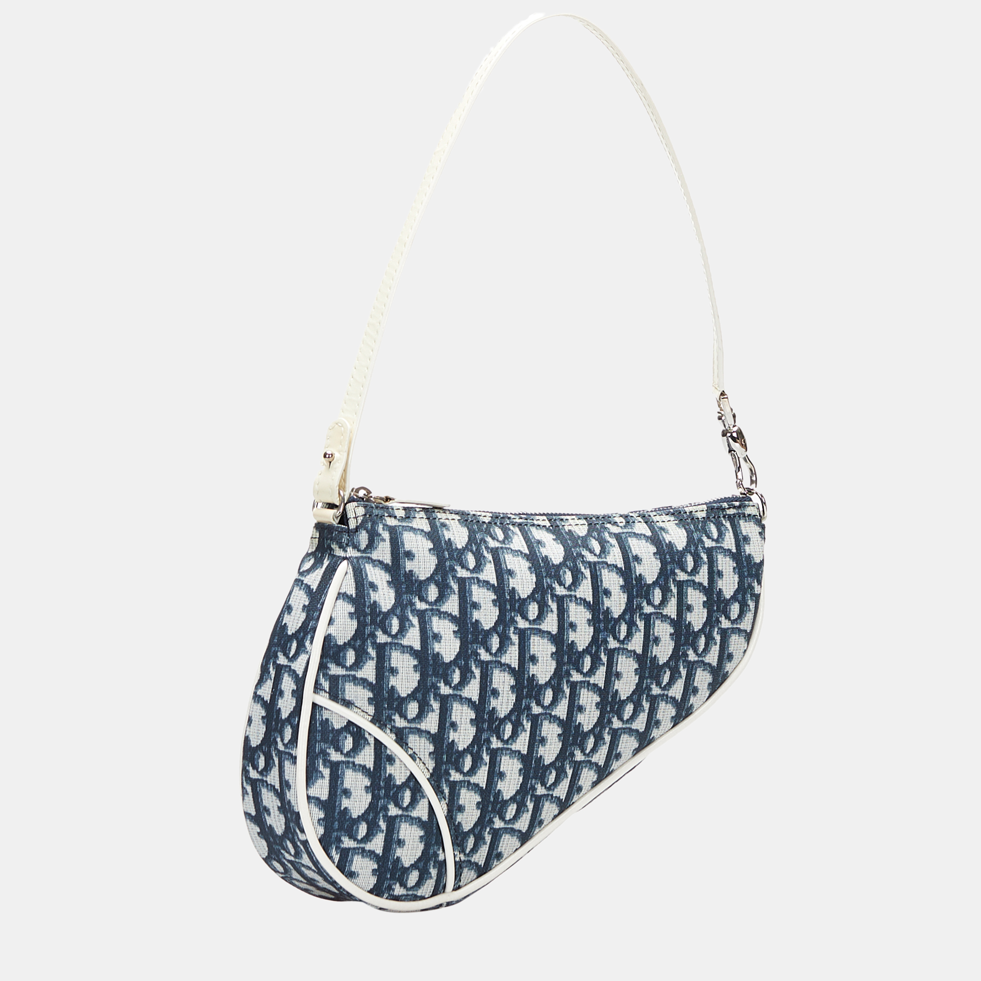 

Dior Blue Oblique Mini Saddle