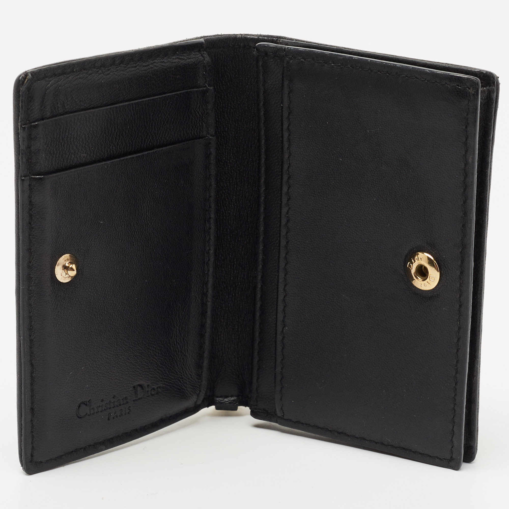 

Dior Black Cannage Leather Mini Lady Dior Card Case