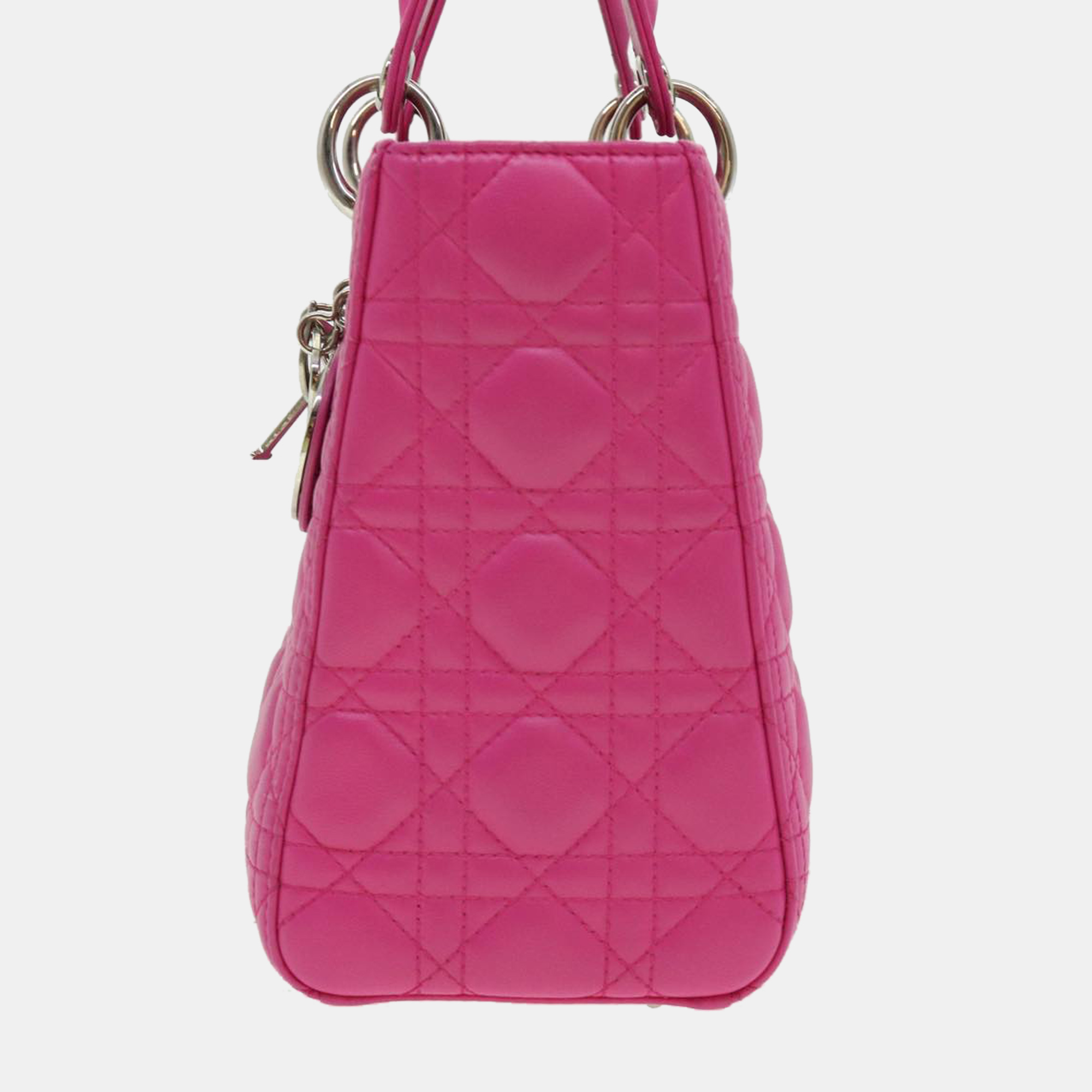 

Dior Pink Cannage Leather Lady Dior Totes