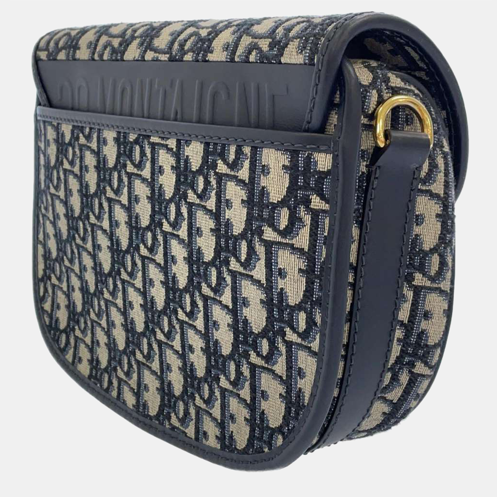 

Dior Navy Blue Canvas Oblique Medium Bobby Shoulder Bag